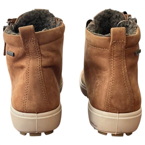 Ecco Soft 7 Tred Gore-Tex Waterproof Leather Booties Brown Women's 7 - Picture 5 of 7